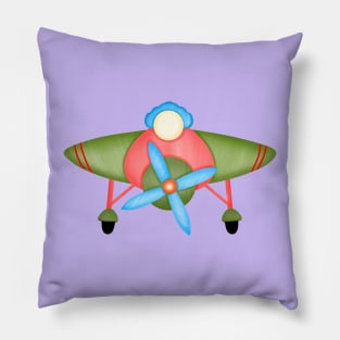 Cute fantasy airplane. Pillow