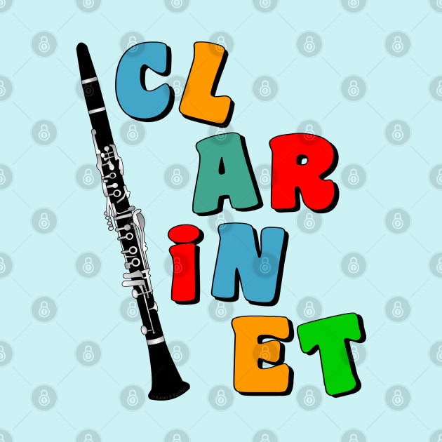 Colorful Clarinet by Barthol Graphics