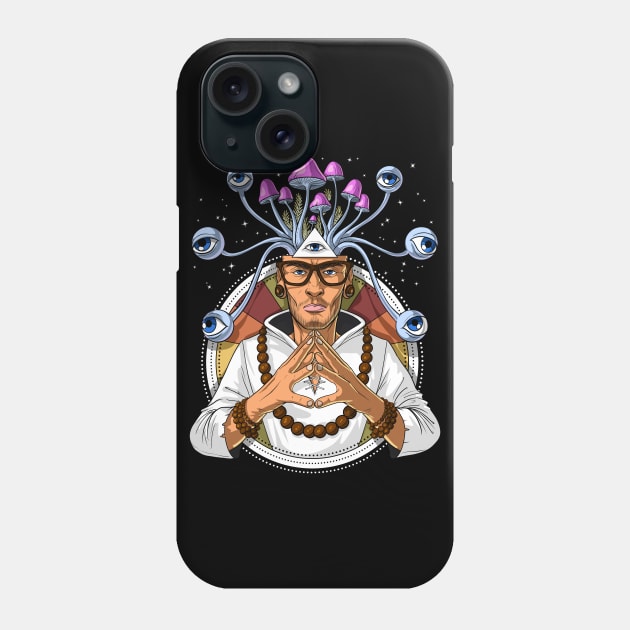 Psychedelic Psychonaut Shaman Phone Case by underheaven