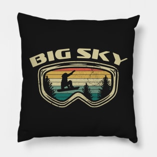 Snowboard Big Sky Montana Goggles Big Air Snow Pillow