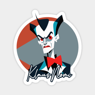 Klaus Nomi / Retro Fan Art Design Magnet