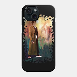 10th Doctor with full color abstract background Phone Case