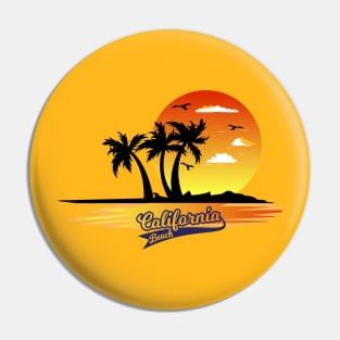 California Beach Pin