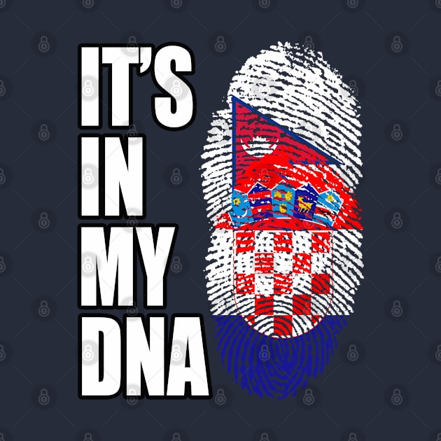 Croatian And Nepalese Mix DNA Flag Heritage by Just Rep It!!