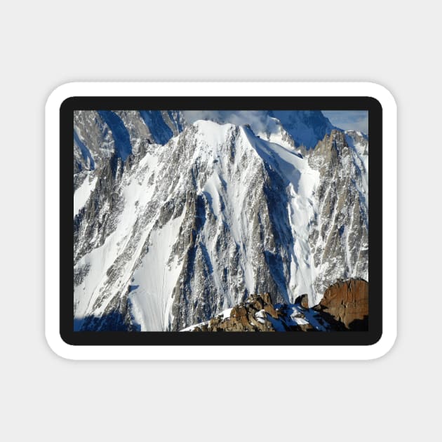 North face of Courtes (Alpes, France) Magnet by mjoncheres