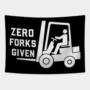 Zero Forks Given Funny Forklift Operator Tapestry