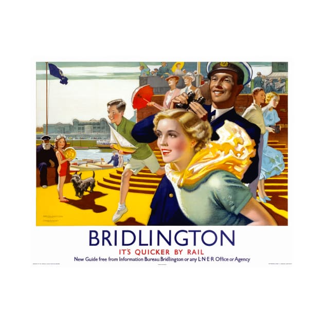 Vintage Travel Poster  England Bridlington by vintagetreasure