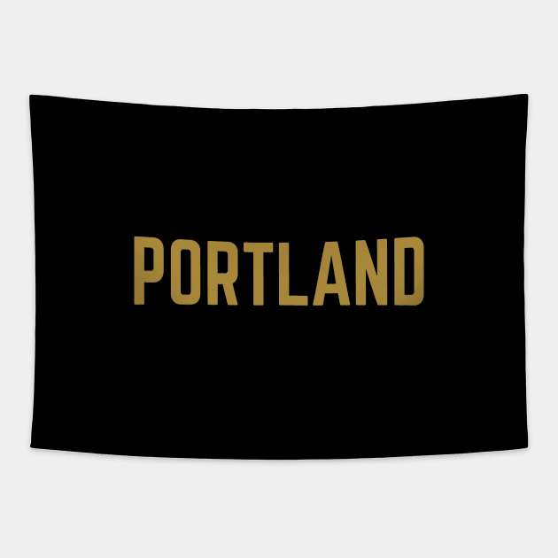 Portland City Typography Tapestry by calebfaires