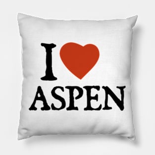 I Love Aspen Pillow