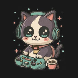 Super cat gaming time T-Shirt