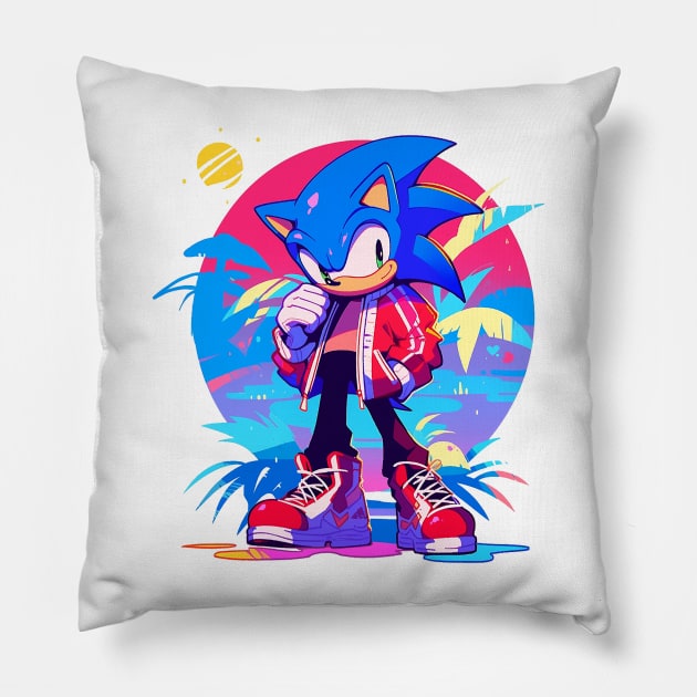 sonic Pillow by piratesnow