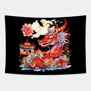 Chinese Dragon - Lunar New Year 2024- Year of the Dragon Tapestry