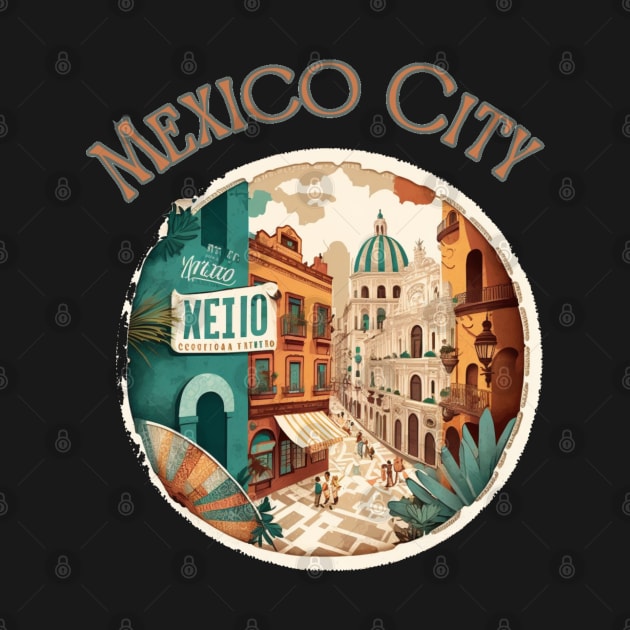 Mexico City Travel Streetscape Mexico - Travelling by stickercuffs