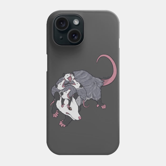 Mama Opossum Phone Case by TaksArt