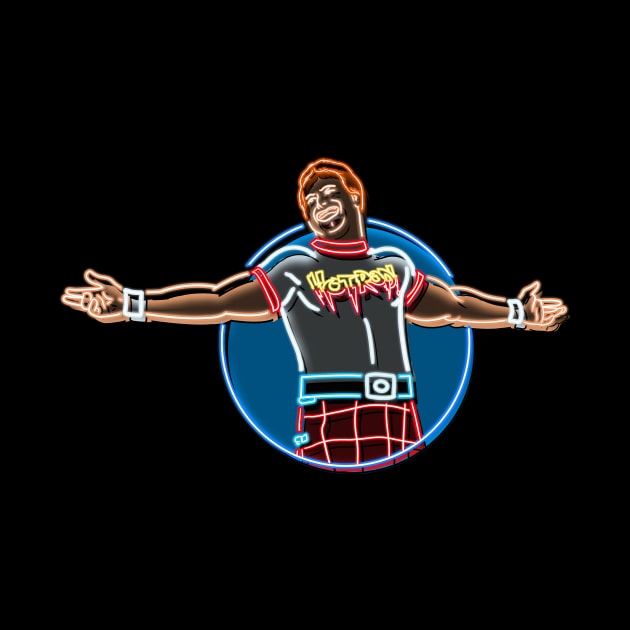 Roddy piper neon bg by AJSMarkout