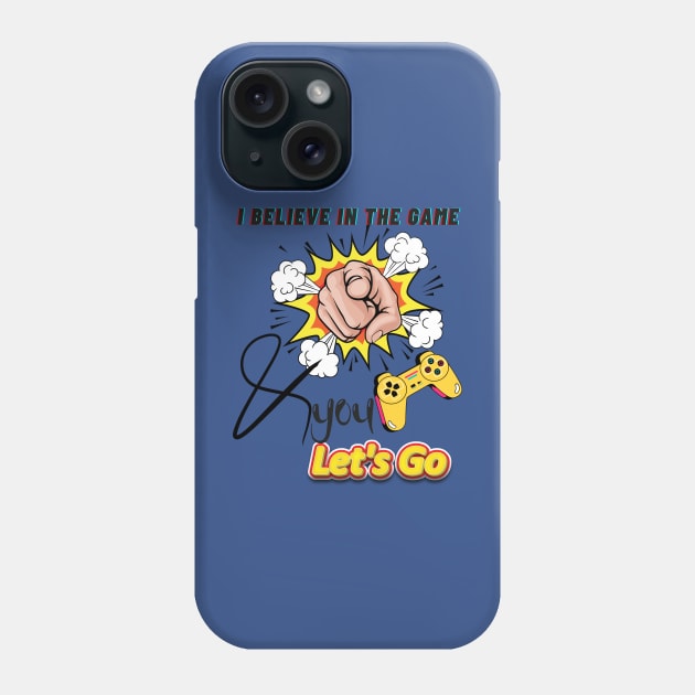 GAMER LET'S GO Phone Case by O.M design