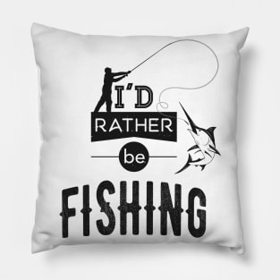 Fishing Angler Fishing Humor Funny Saying Pillow