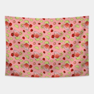 Strawberry Daiquiri Pattern Tapestry