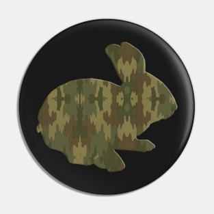 Cute Camouflage Bunny Rabbit Pin