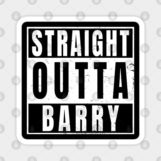 Straight Outta Barry Magnet by Randomart