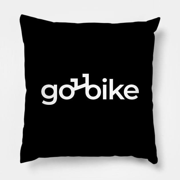 GO BIKE Pillow by encip