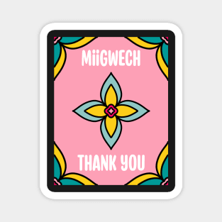 Thank You Ojibwe Magnet