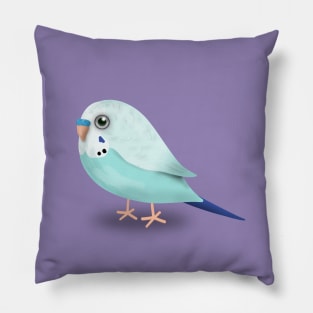 Cute illustration af a budgie Pillow