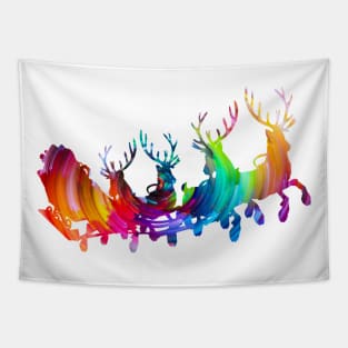 Santa claus for rainbow premium design Tapestry