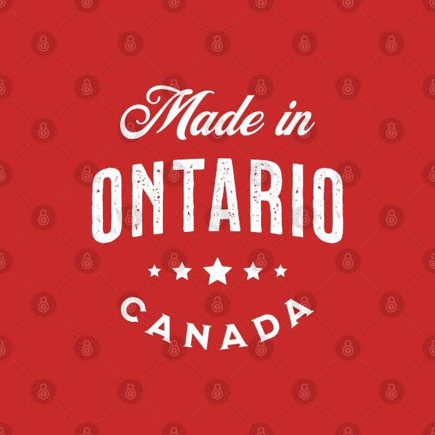 Made In Ontario, Canada - Vintage Logo Red by VicEllisArt