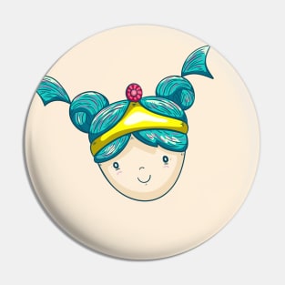 pigtails princess Pin