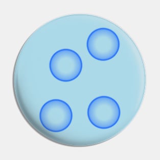 Blue bubbles Pin