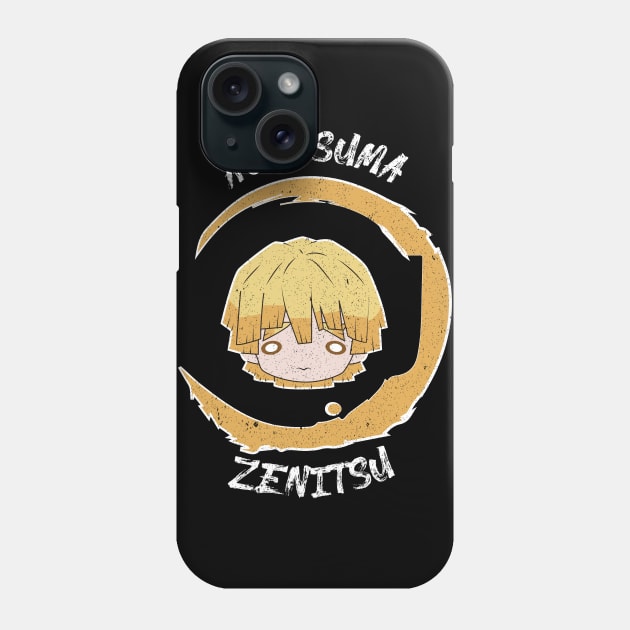 DEMON SLAYER (KIMETSU NO YAIBA) ZENITSU GRUNGE STYLE Phone Case by FunGangStore