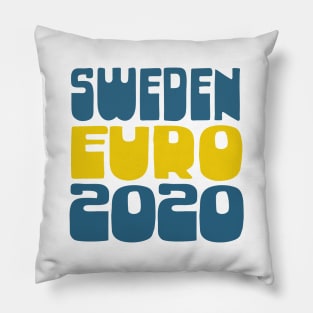 Sweden / Sverige Euro 2020 Soccer Gift Design Pillow