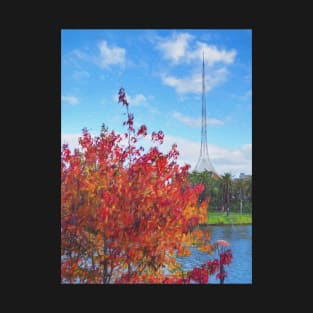 Autumn and the Art Centre Spire T-Shirt