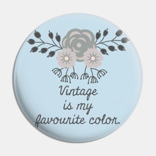 Vintage Country House Design Gray Pin