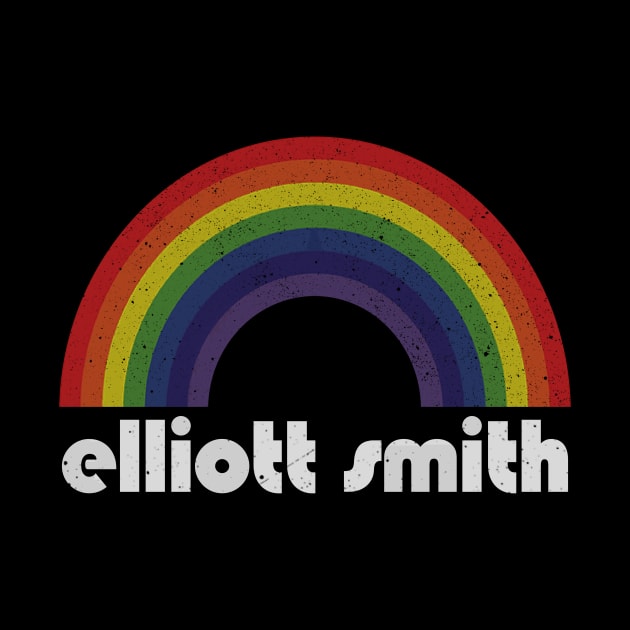 Elliott Smith / Vintage Rainbow Design // Fan Art Design by Arthadollar