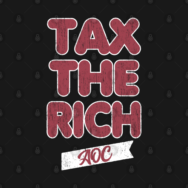 aoc tax the rich t shirts