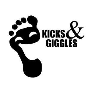 Kicks and Giggles Black T-Shirt