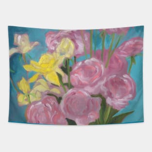 Pink Roses Tapestry