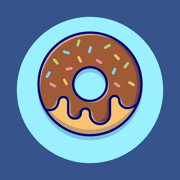 Doughnut Cartoon Vector Icon Illustration (2) by Catalyst Labs