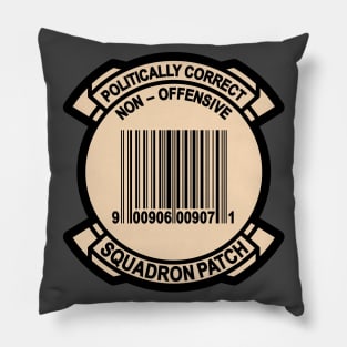 Politically Correct Non-Offensive Squadron Patch Pillow