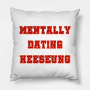 Mentally dating Enhypen Heeseung | Morcaworks Pillow