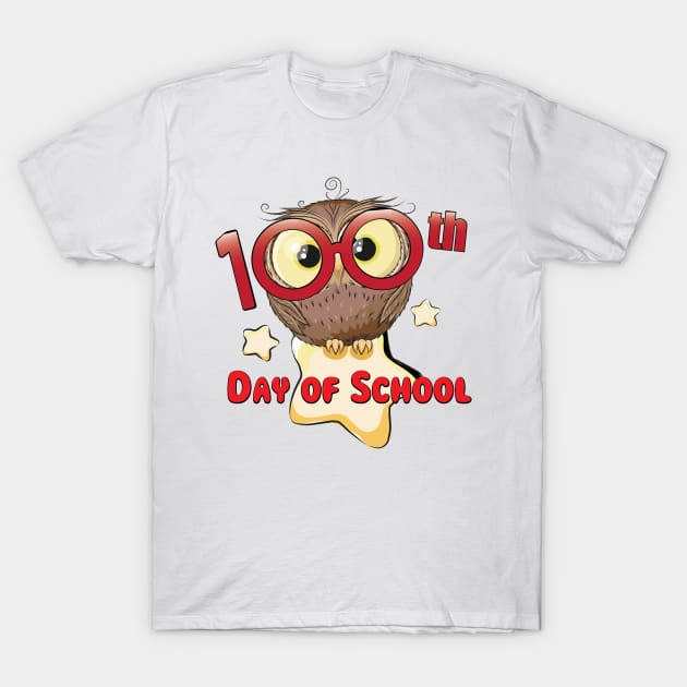 100th Day Of School Owl Shirt Teacher Student Kids Gift T-Shirt 100th Day Of School Owl Shirt Teacher Student Kids Gift T-Shirt
