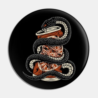 SNAKE AND BEER Pin