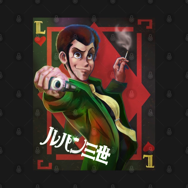 Lupin the Third (Green Jacket with Logo) by JuliaMaiDesigns