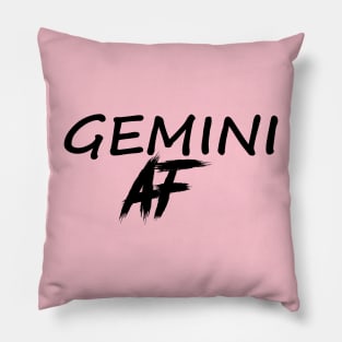 GEMINI  AF BLACK Pillow