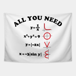 All You Need Is Love Math Graph Equation Tapestry