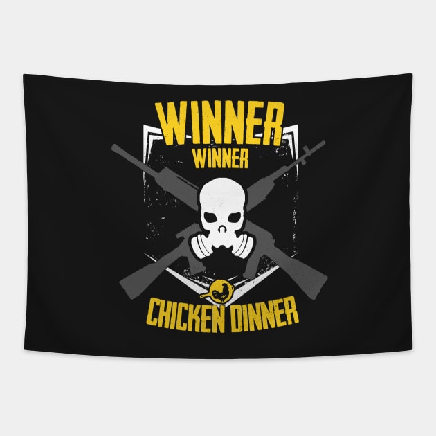 Winner Winner Emblem Tapestry by TheHookshot