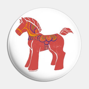 Real Dala Horse Pin