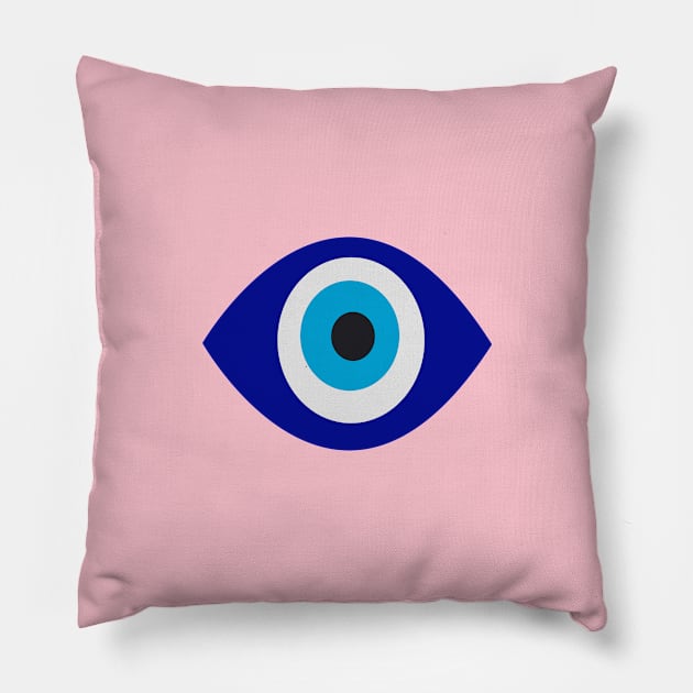 Evil Eye Luck Charm Pillow by LittleForest